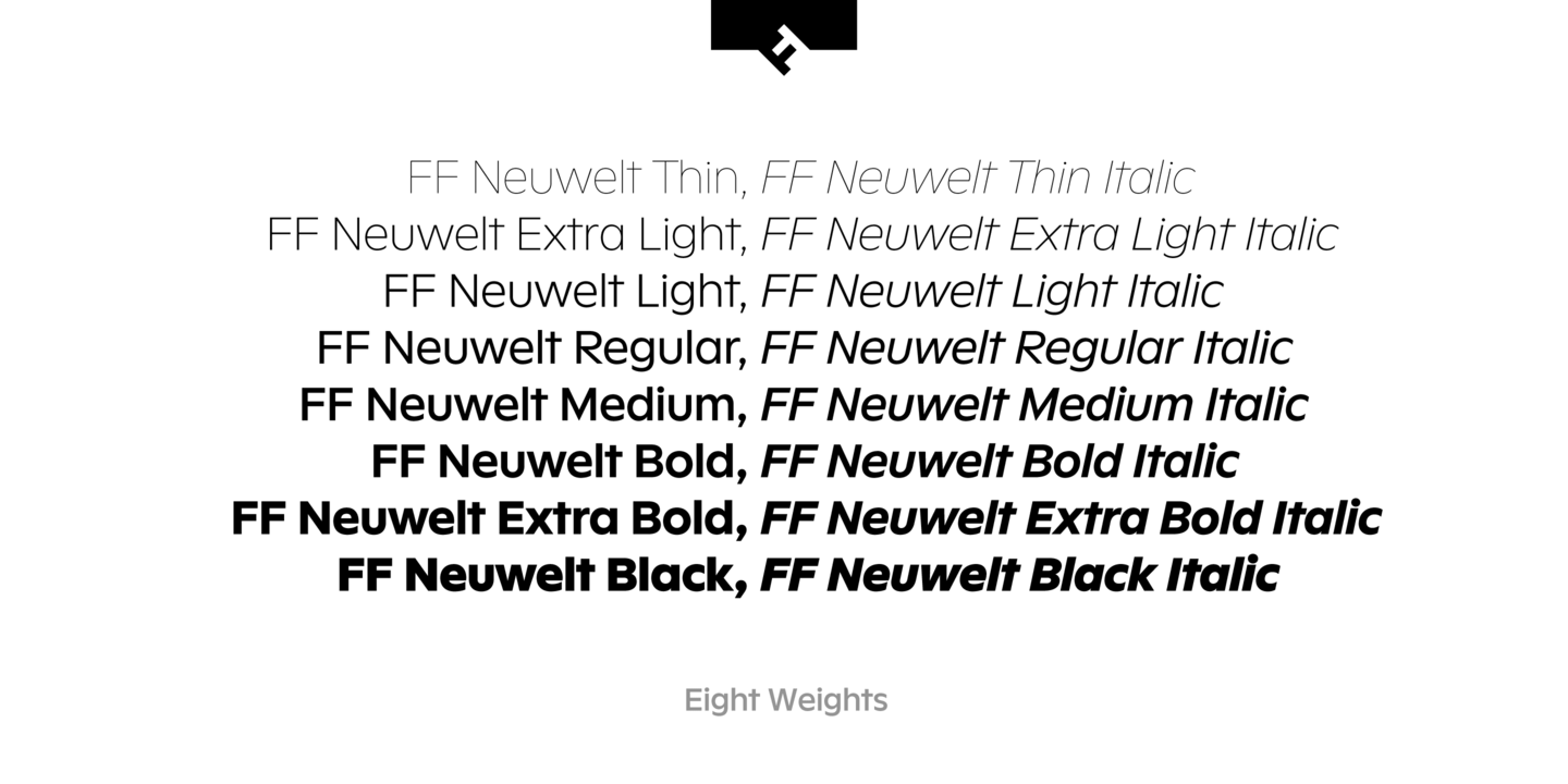 Пример шрифта FF Neuwelt #6